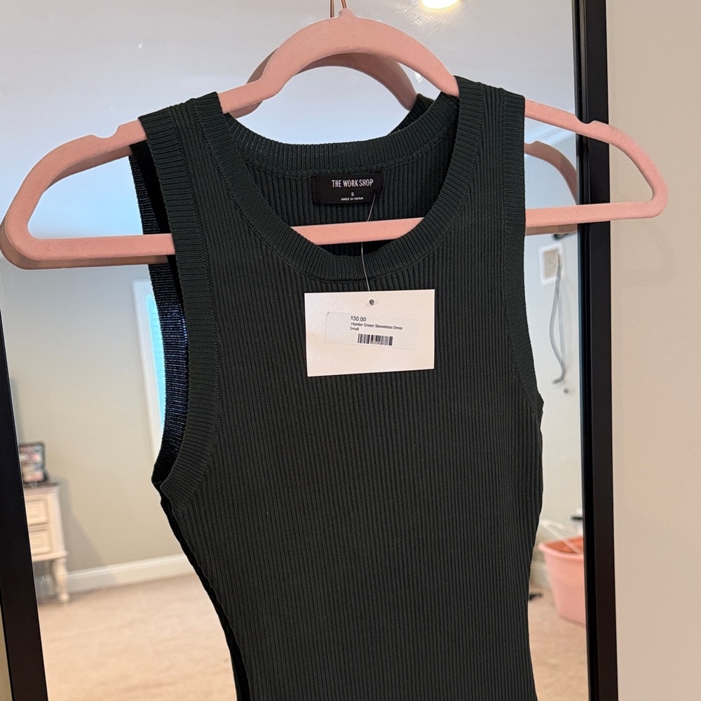 Green ripped dress